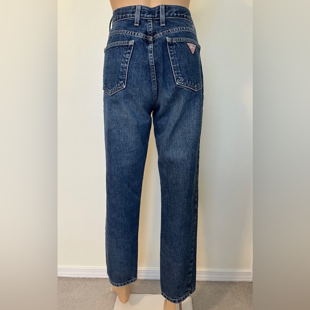 Vintage 80s GUESS Blue Denim High Rise USA Womens Jeans Sz 30 Preppy Alternative